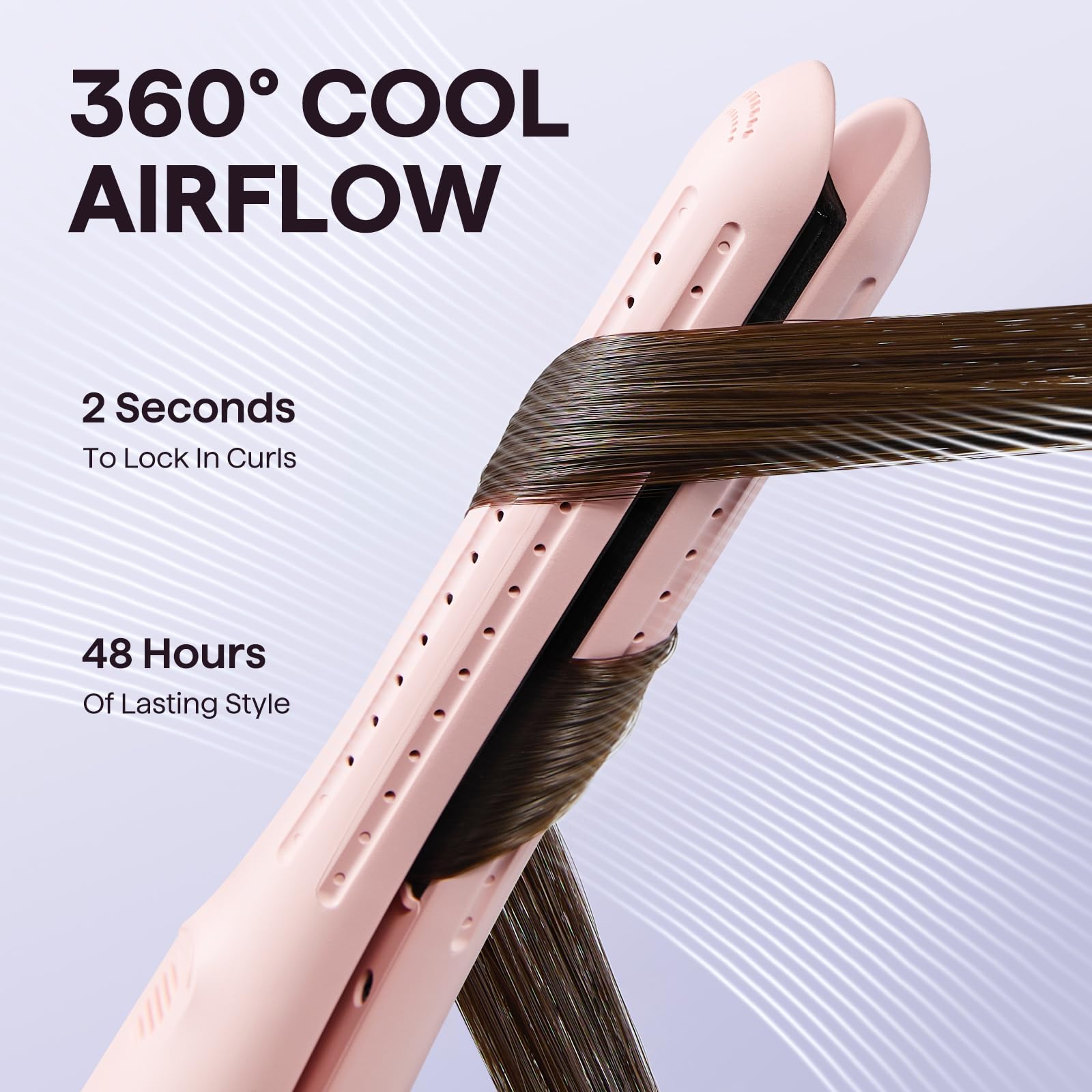 Wavytalk 3-in-1 iron-curler-crimper in action for versatile looks