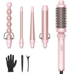 Wavytalk 5in1 bubble barrel 1 inch creates defined, glossy curls