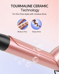 Wavytalk 5in1 curling iron set one-and-quarter-inch barrel for voluminous curls.