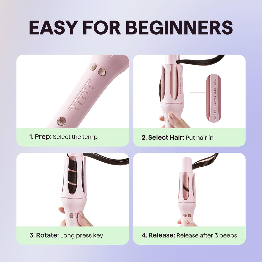 Wavytalk 8-second timer beep guides precise curl timing