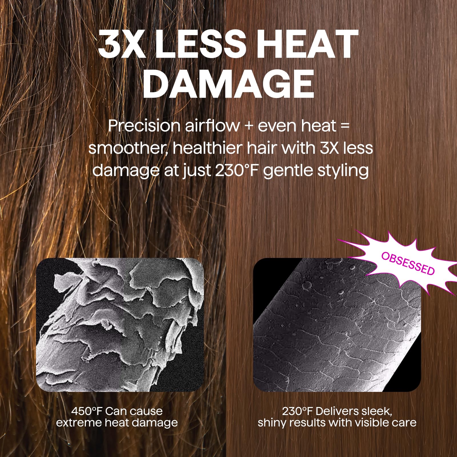 Wavytalk Air Sculpt concentrator nozzle for precise straightening and targeted airflow.
