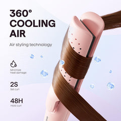Wavytalk Airflow Styler creates beachy waves and soft curls for versatile looks.