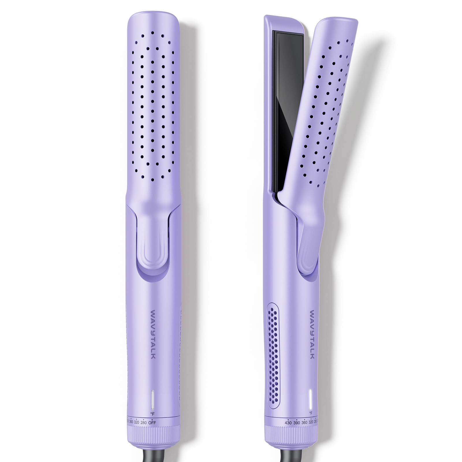 Wavytalk Airflow Styler 360 air outlets deliver cool styling for longer-lasting curls.