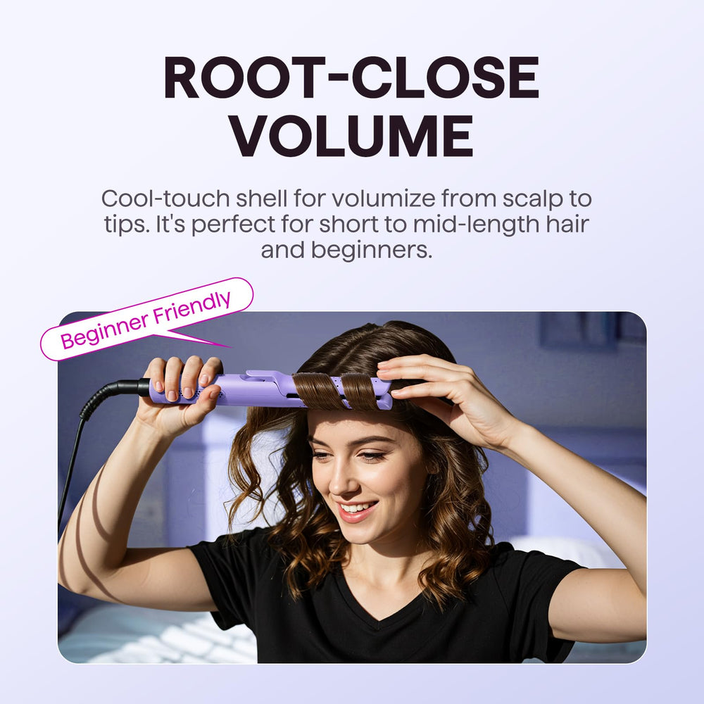 Wavytalk Airflow Styler with 5 temperature settings for diverse hair types.