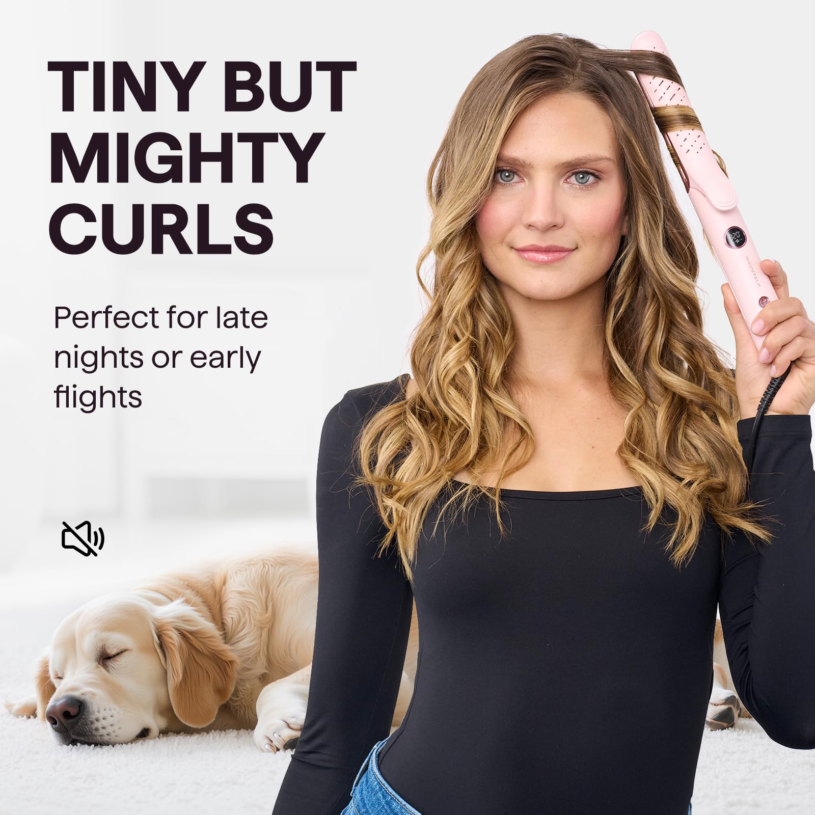 Wavytalk Airflow Styler in action shows smooth styling with controlled airflow.