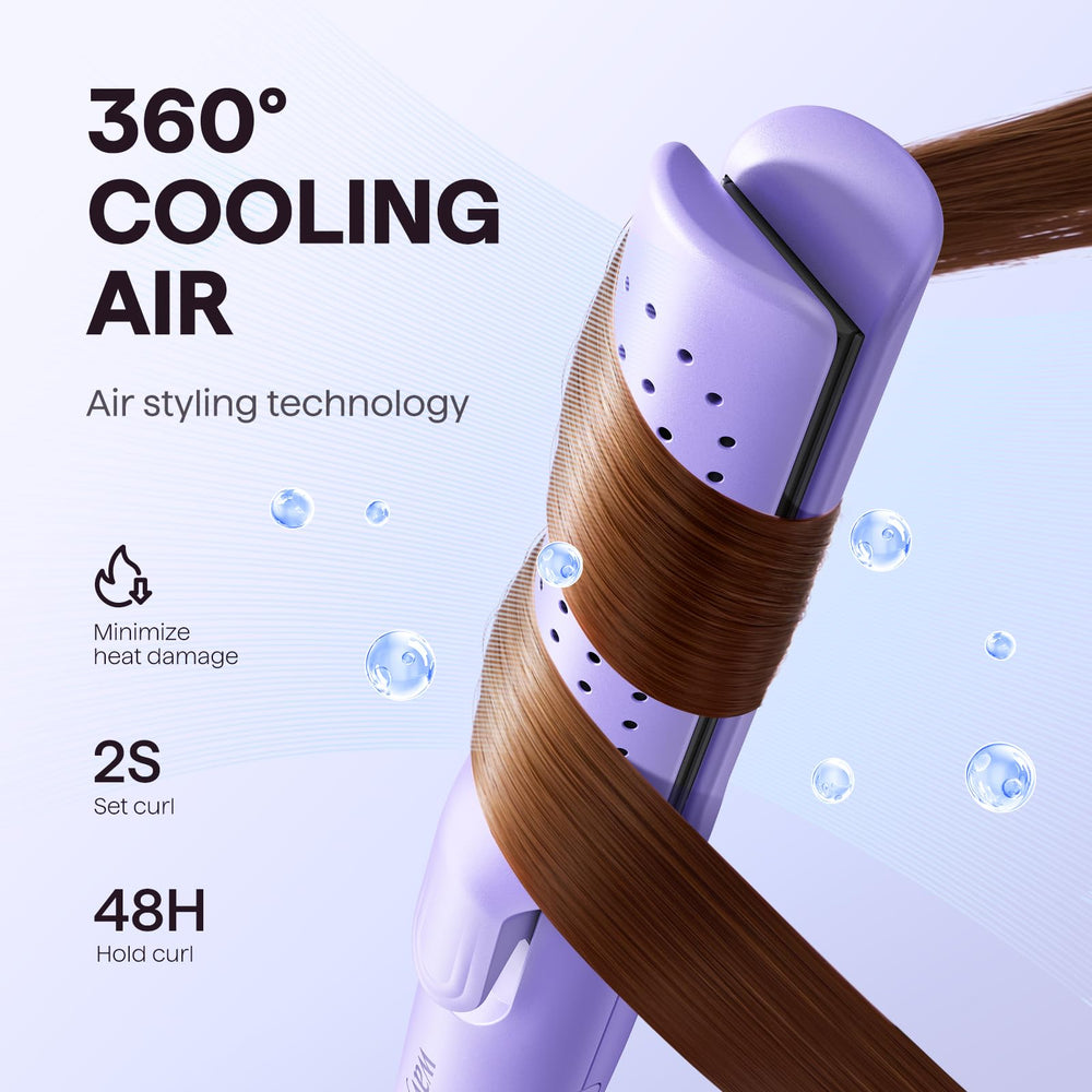 Wavytalk Airflow Styler rotating temperature dial for precise, easy adjustments during styling.