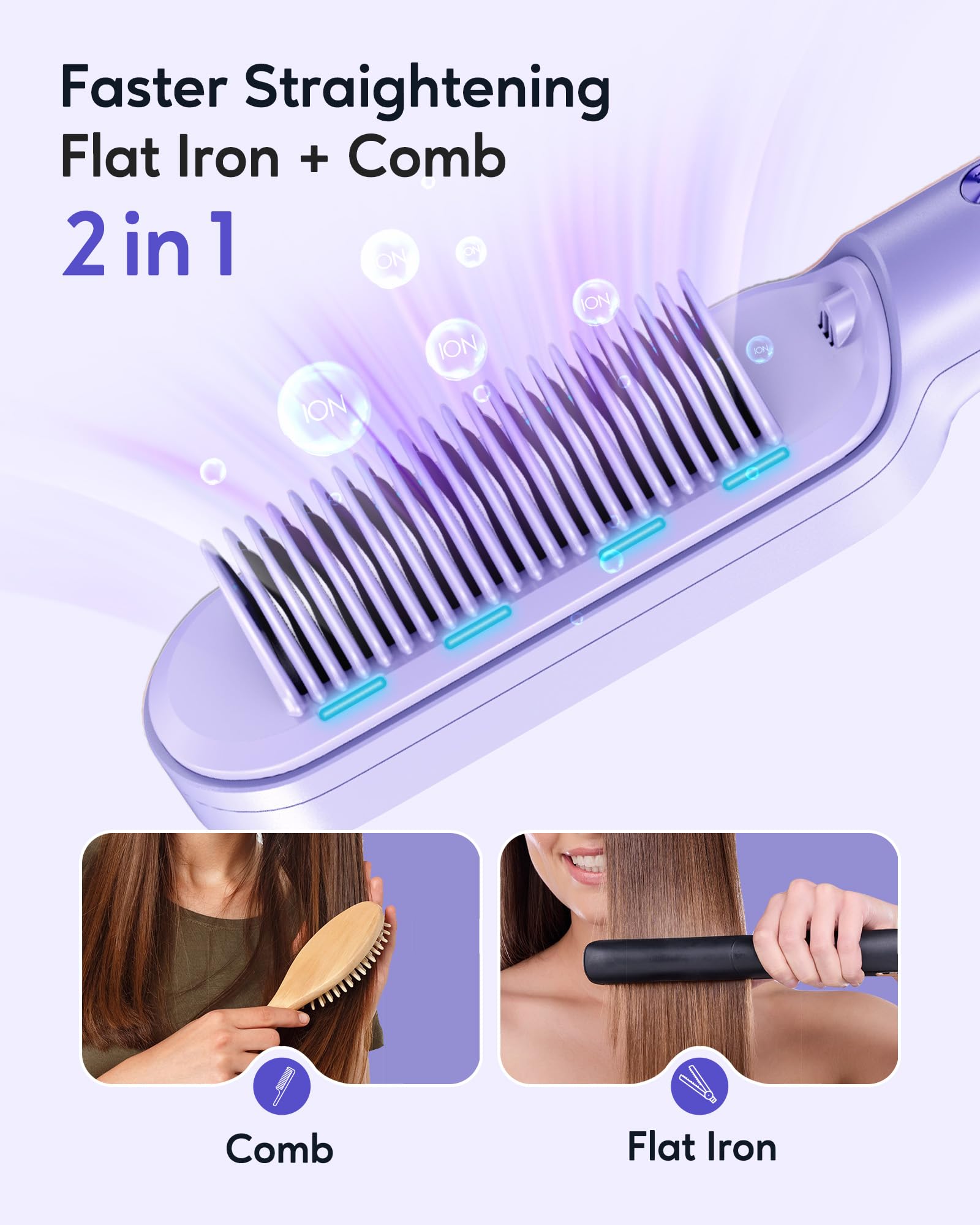 Wavytalk anti-scald design with 3D teeth promoting safe, comfortable styling
