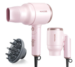 Wavytalk blow dryer diffuser pinky-white for quick drying and curl enhancement