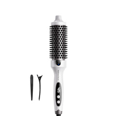 Wavytalk Blowout Boost front view shows a sleek 1.5 inch heated brush for salon-worthy volume.