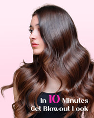 Wavytalk Blowout Express pink handle speeds up styling with confidence.