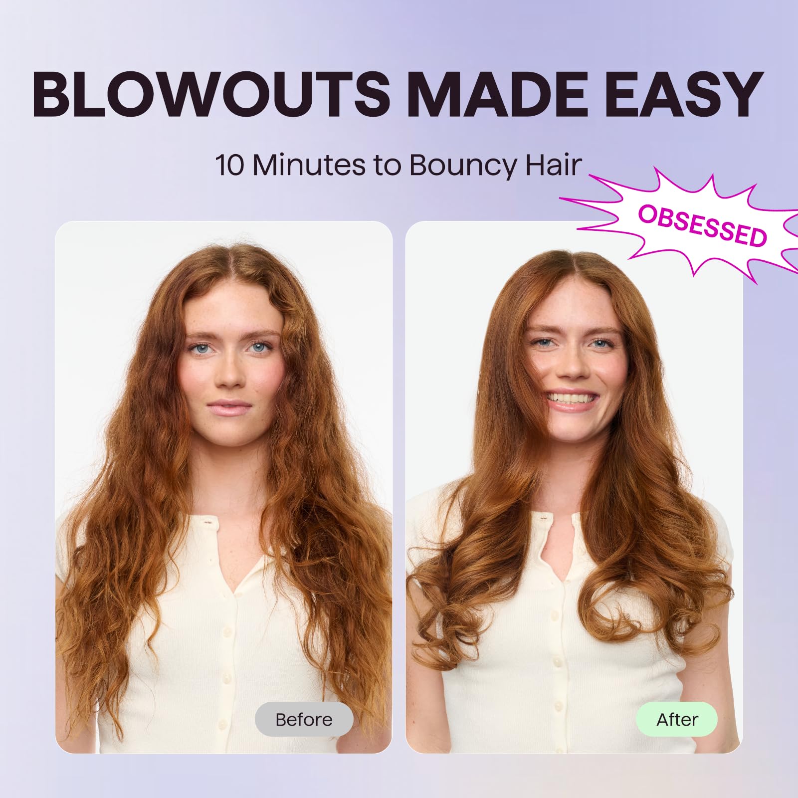 Wavytalk 1.25 inch wand creates loose waves with body and bounce.
