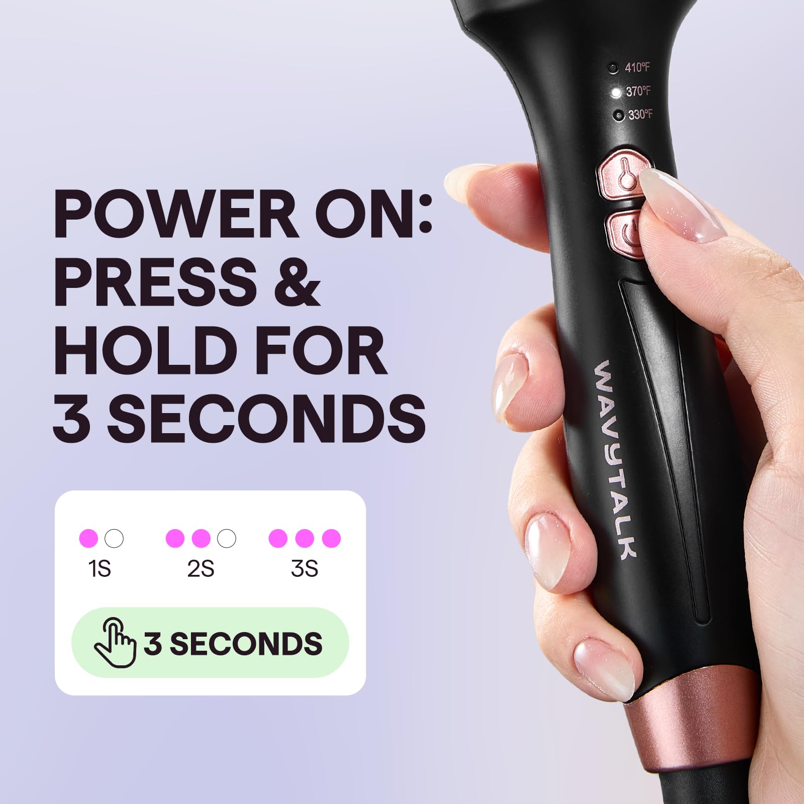 Wavytalk easy-glide brushing action for smooth detangling