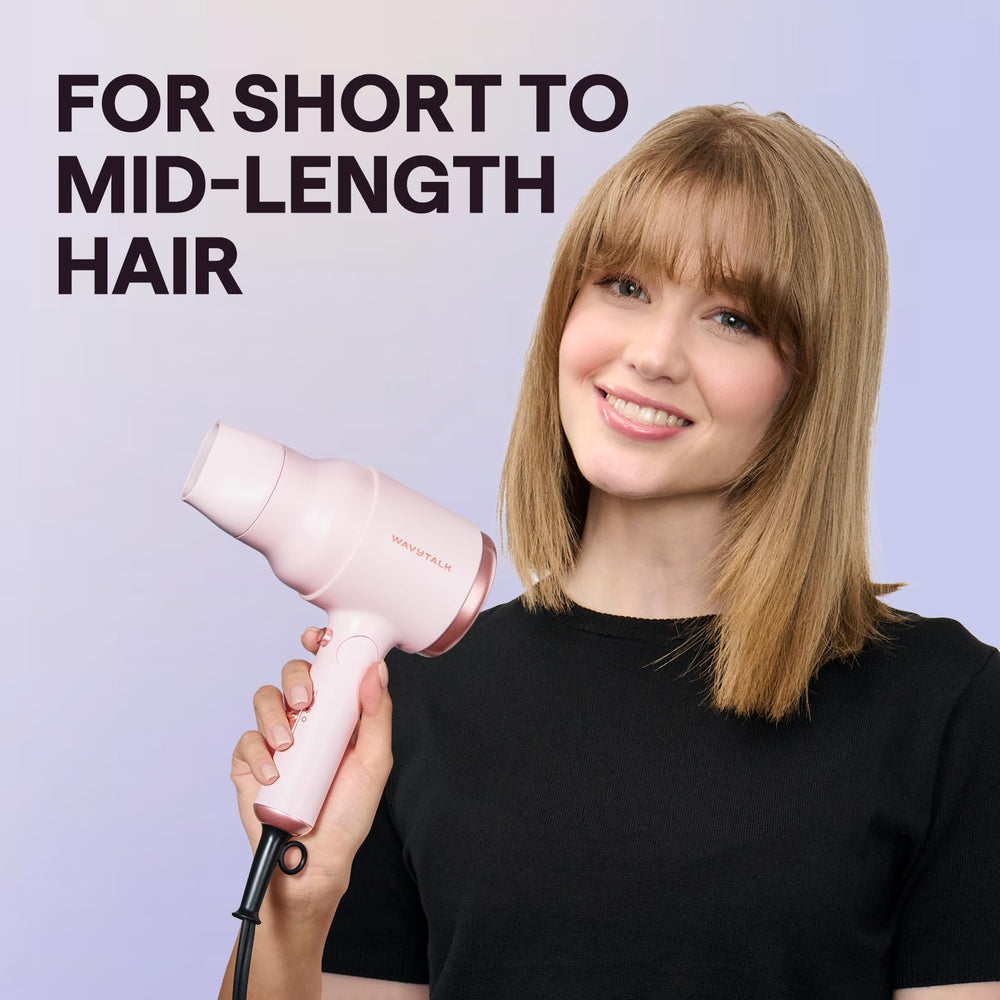 Wavytalk foldable hair dryer in travel-ready form ideal for quick styling