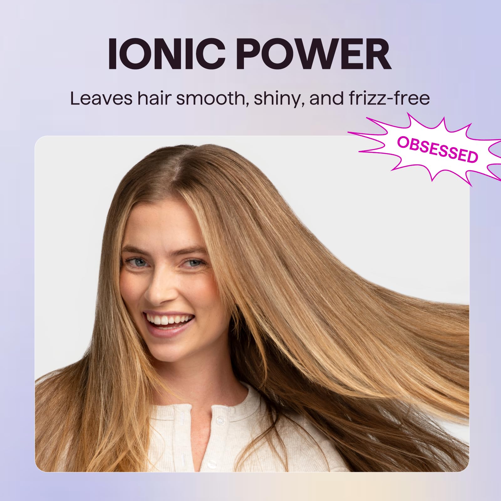 Wavytalk hair dryer lightweight design held in hand for comfort