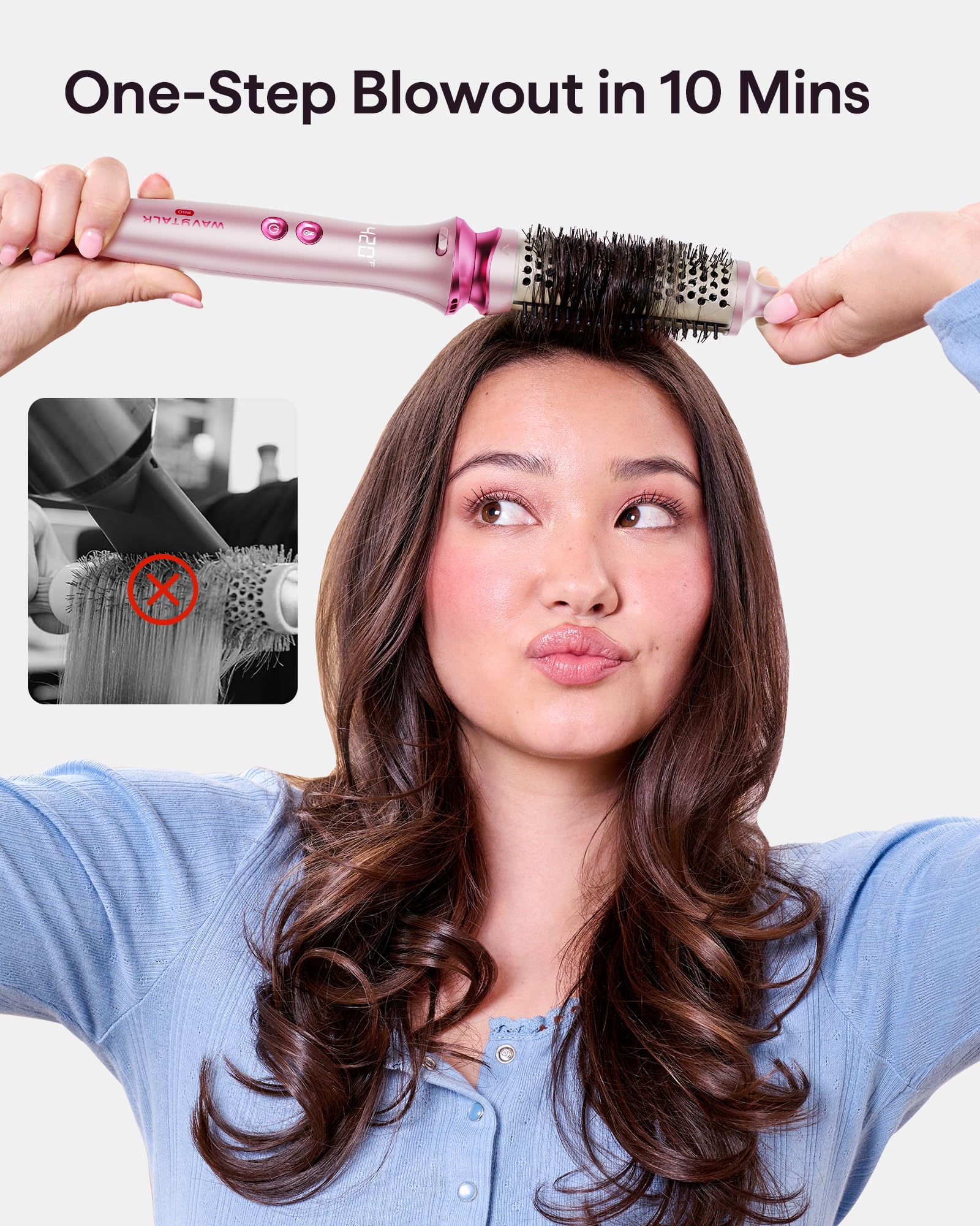 Wavytalk Heatwave Pro bilateral ionic outlet provides even ion coverage for styling