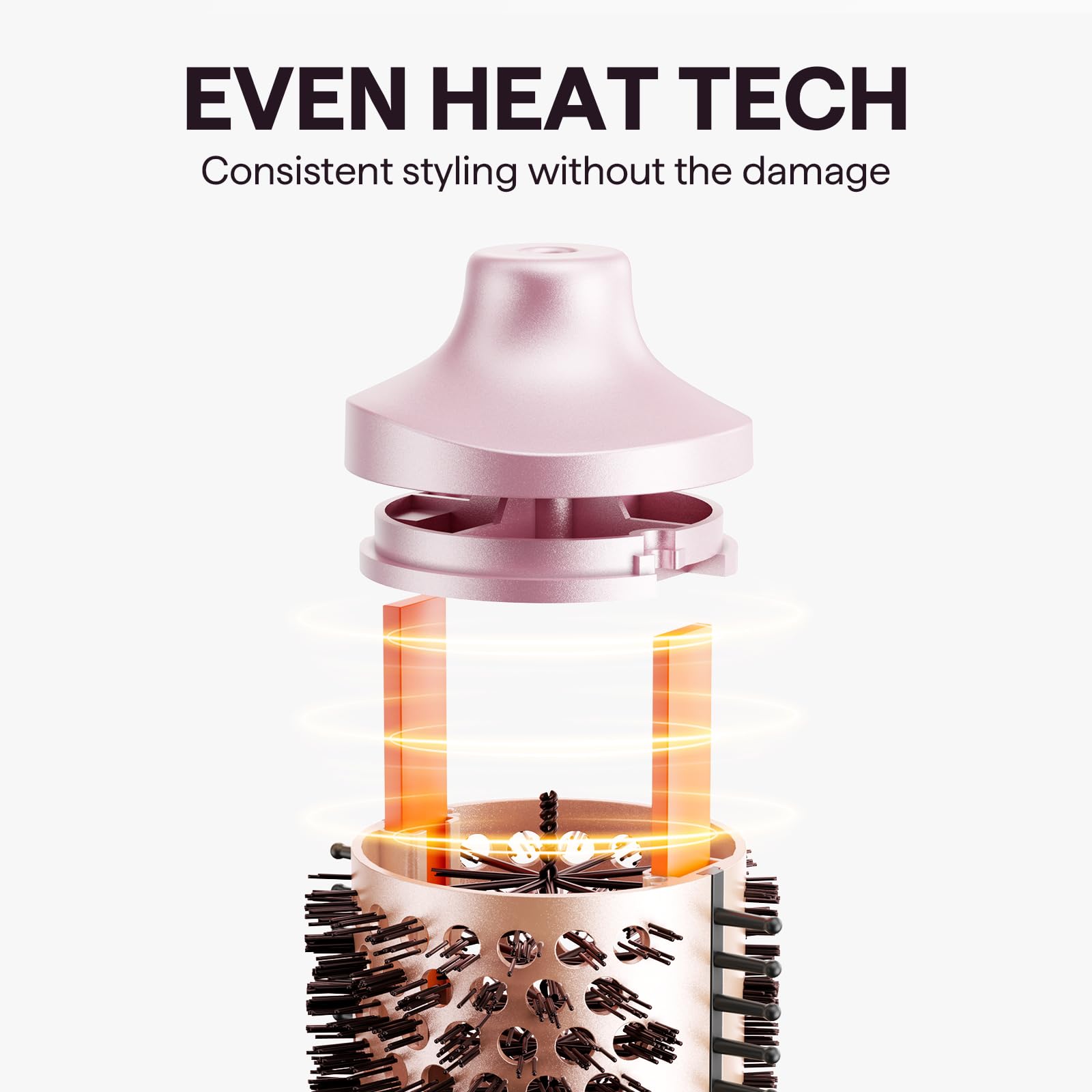 Wavytalk Heatwave Pro double ceramic coating enables smooth glide and heat protection.
