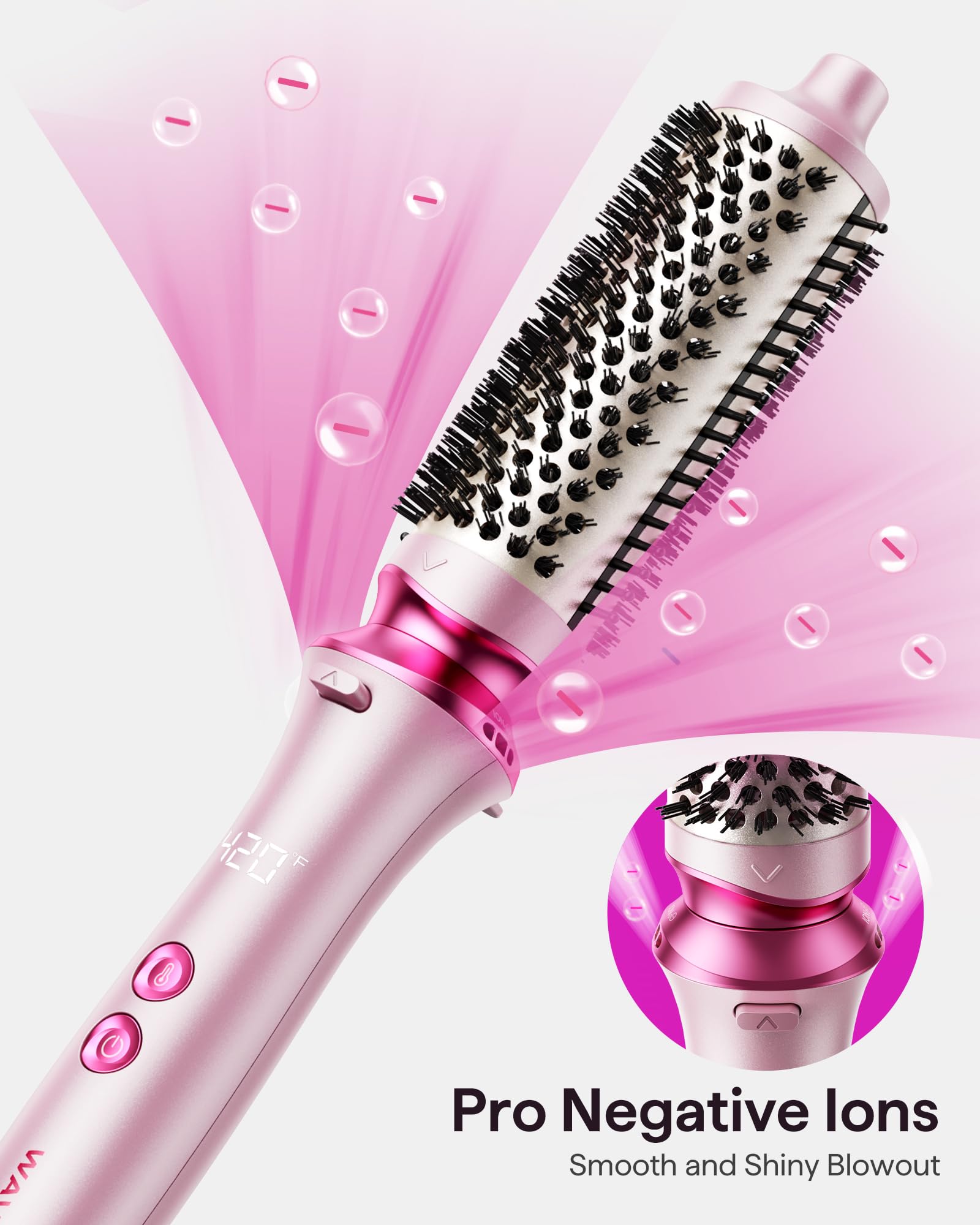 Wavytalk Heatwave Pro five-temperature settings for precise styling