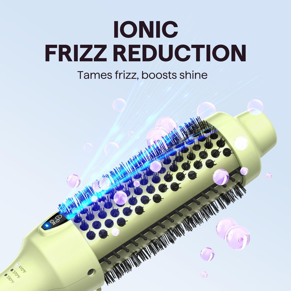 Wavytalk ionic frizz-control closeup showing negative ion tech for silky hair