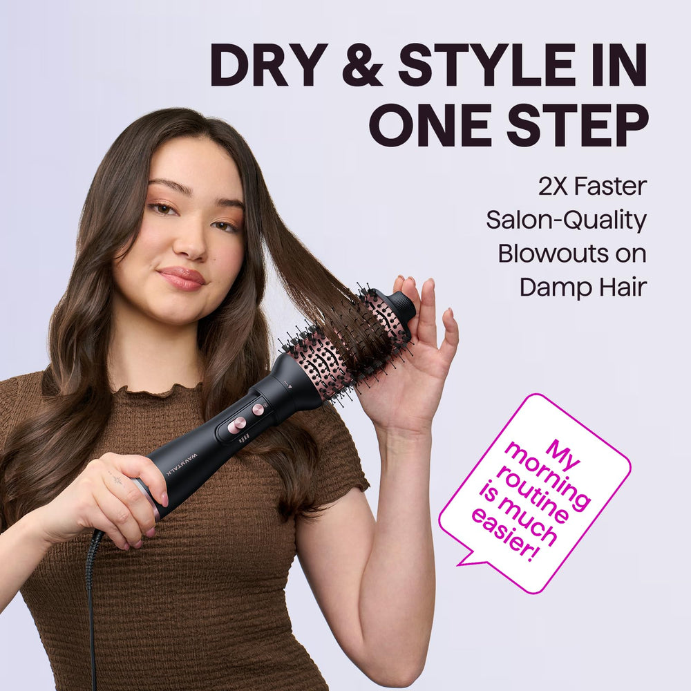 Wavytalk oval brush focuses on volumizing for fuller blowouts with the Air Sculpt system.