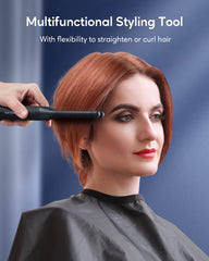 Wavytalk pencil flat iron offers 300–450°F range for versatile styling.