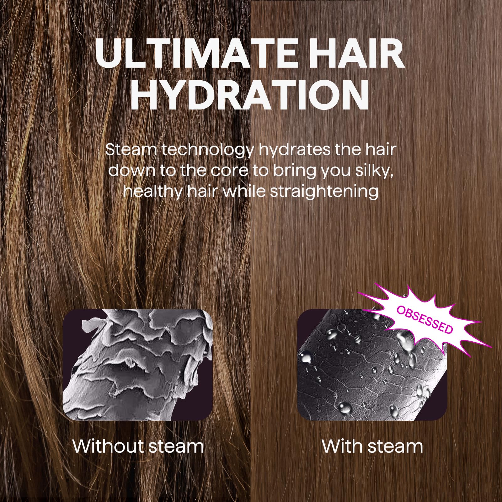 Wavytalk pink design adds stylish appeal for everyday professional-look styling.