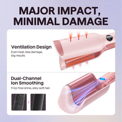 Wavytalk Power Wave ionic vents smoothing frizz and boosting shine.