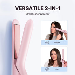Wavytalk PTC ceramic heat technology pink delivers consistent temperatures for gentler styling.