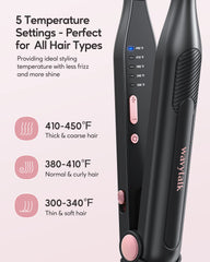 Wavytalk PTC heater mini iron heats quickly for fast styling