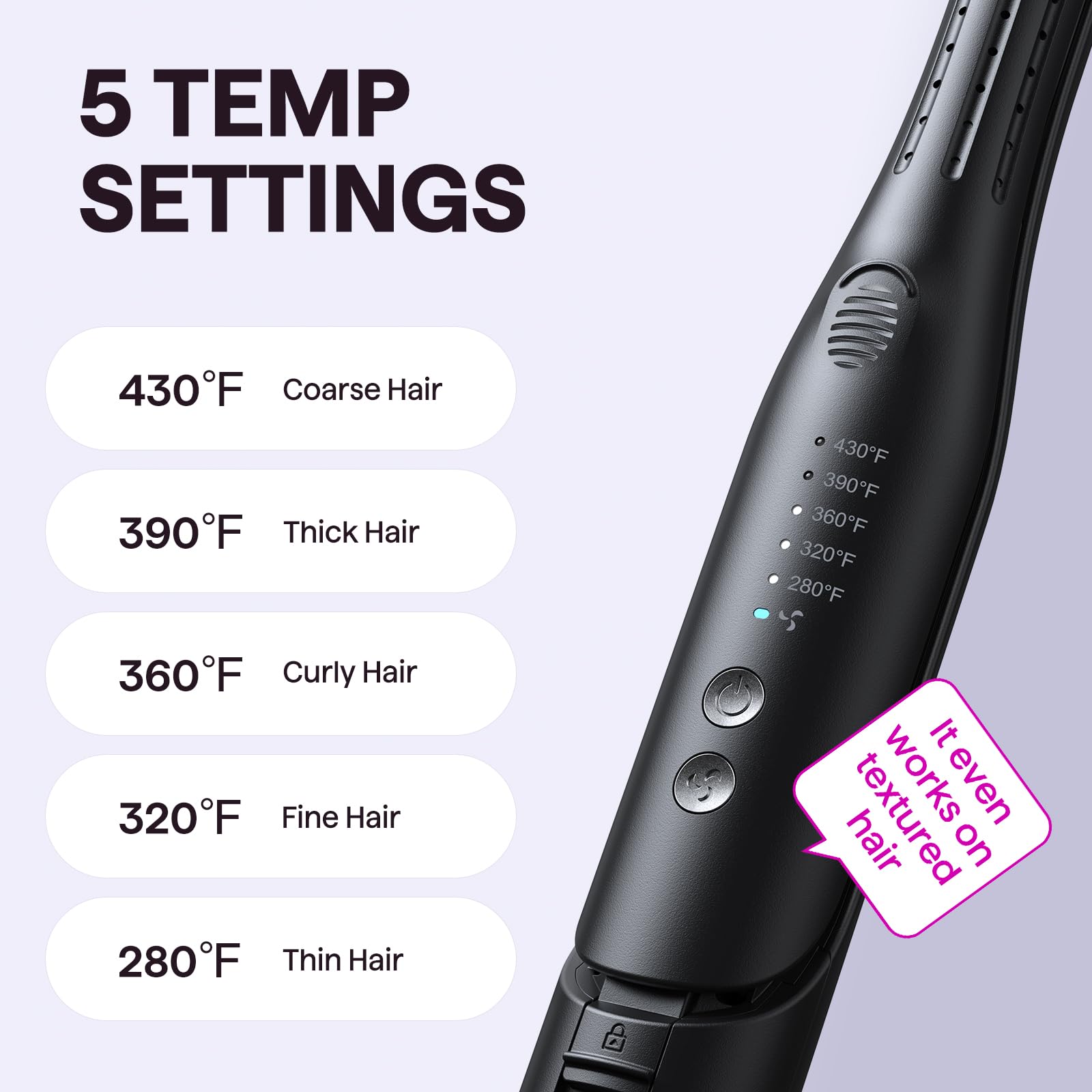 Wavytalk slim plates reach short layers and baby hairs with ease.