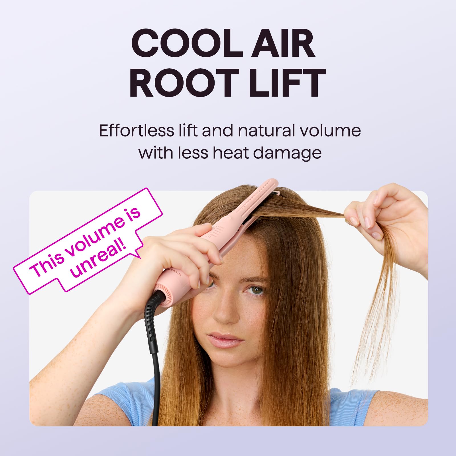 Wavytalk short-hair styling edges on bangs with slim profile