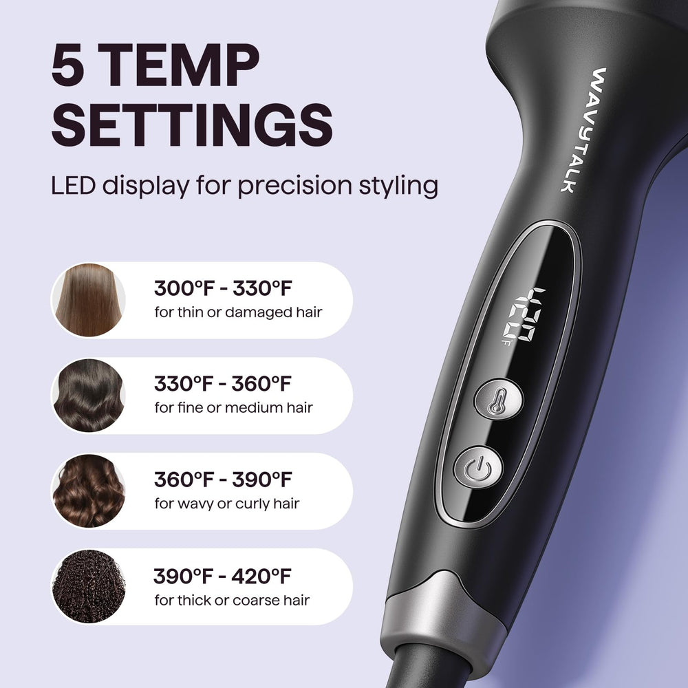 Wavytalk Thermal Brush Blowout Boost Grande dual voltage capability for worldwide use.