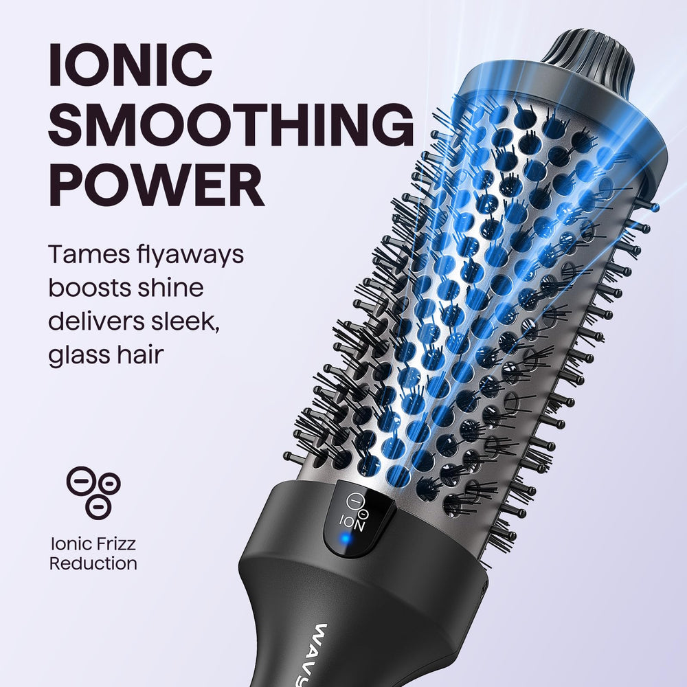 Wavytalk Thermal Brush Blowout Boost Grande heat settings display helps precise temperature control.