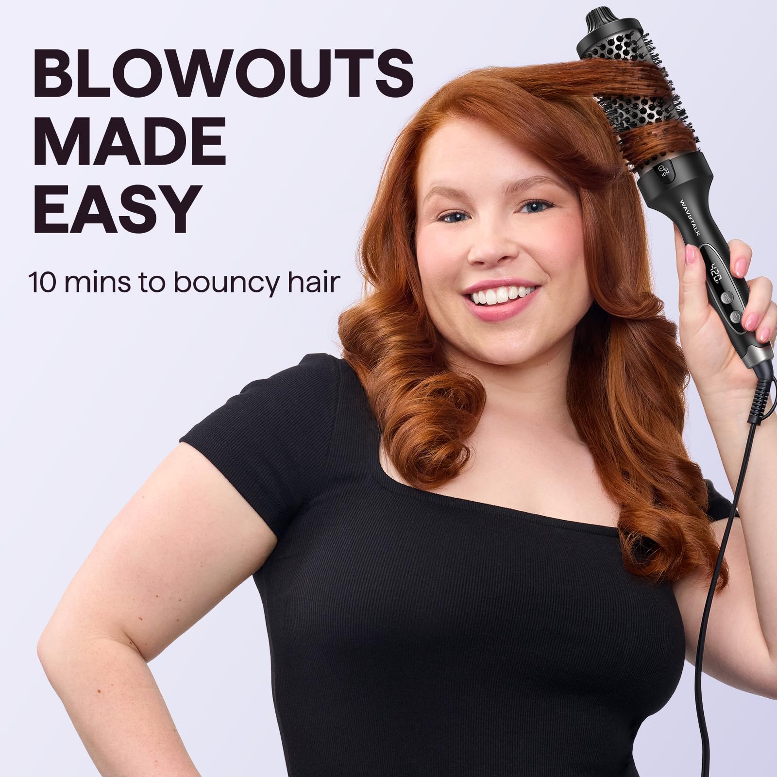 Wavytalk Thermal Brush Blowout Boost Grande packaged for gift-ready storage.
