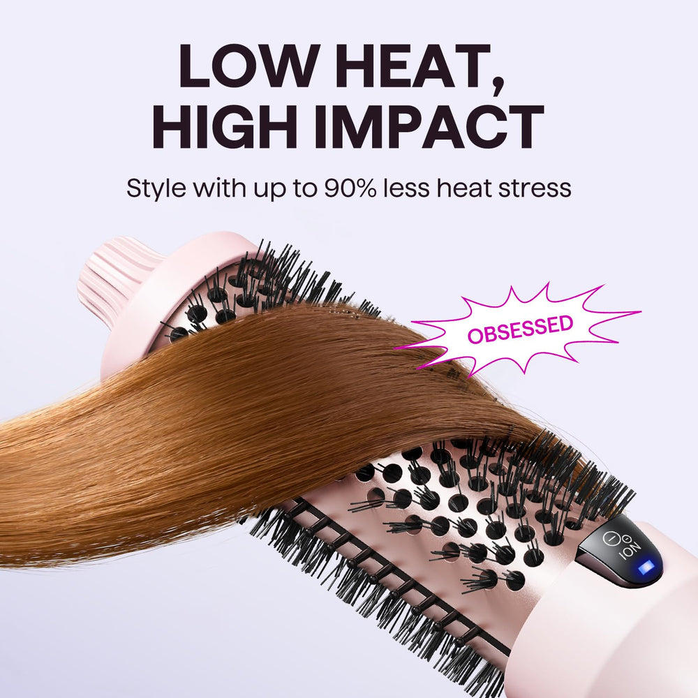 Wavytalk Thermal Brush dual voltage design suits travel styling worldwide.