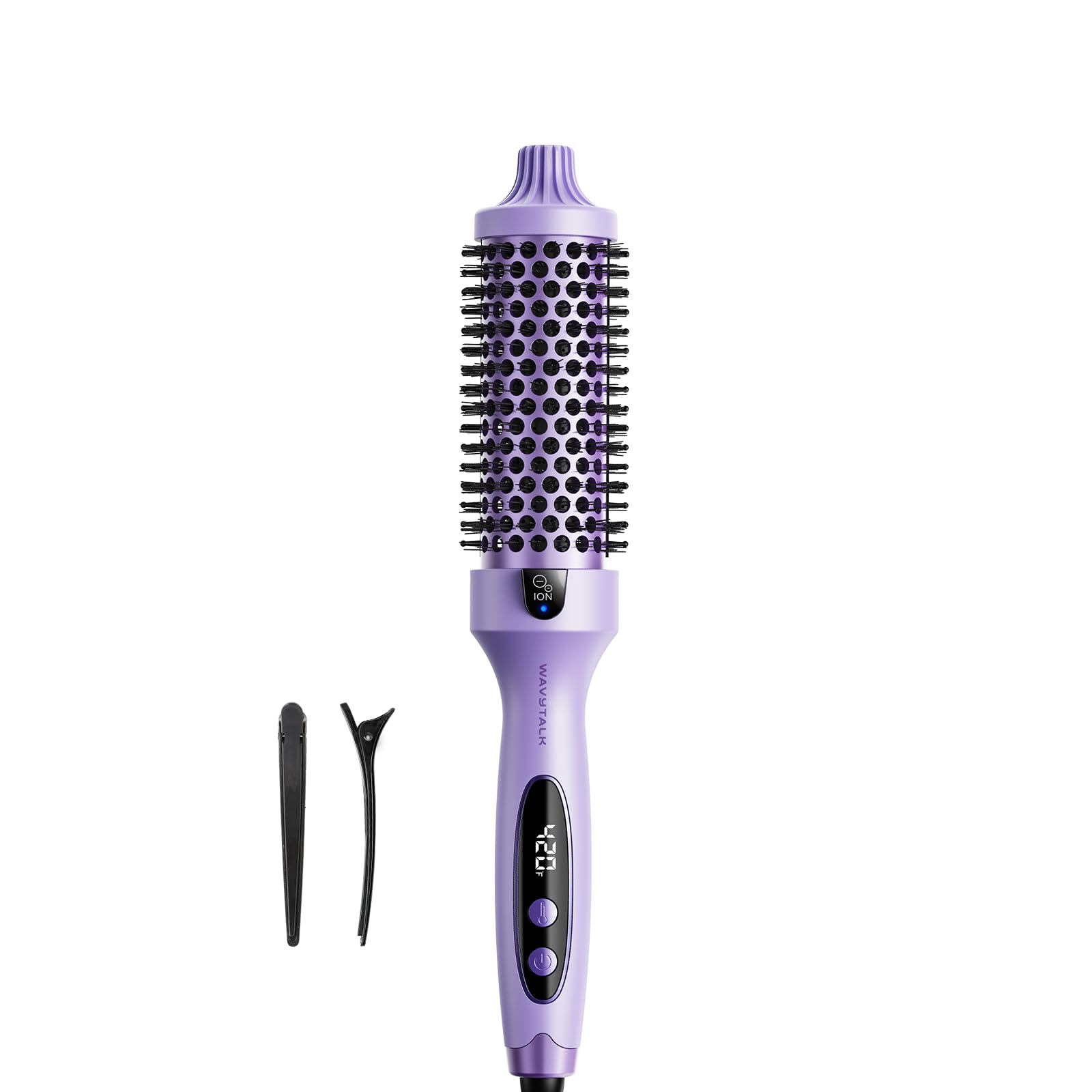 Wavytalk Thermal Brush with handle and brush head delivering precise control for smooth blowouts