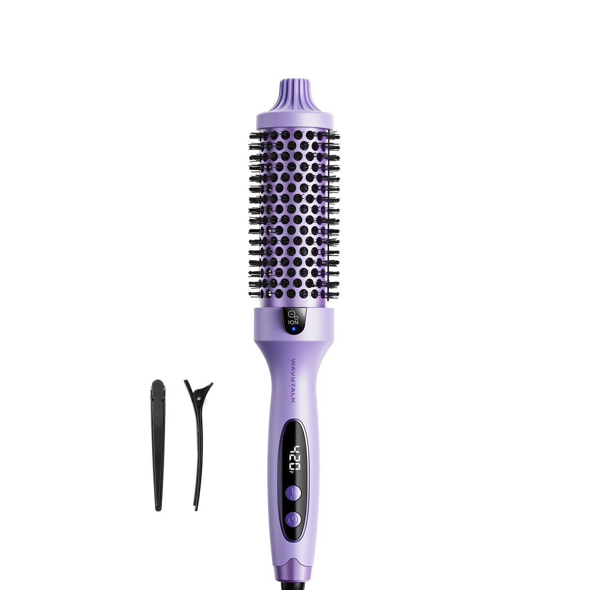 Wavytalk Thermal Brush with handle and brush head delivering precise control for smooth blowouts