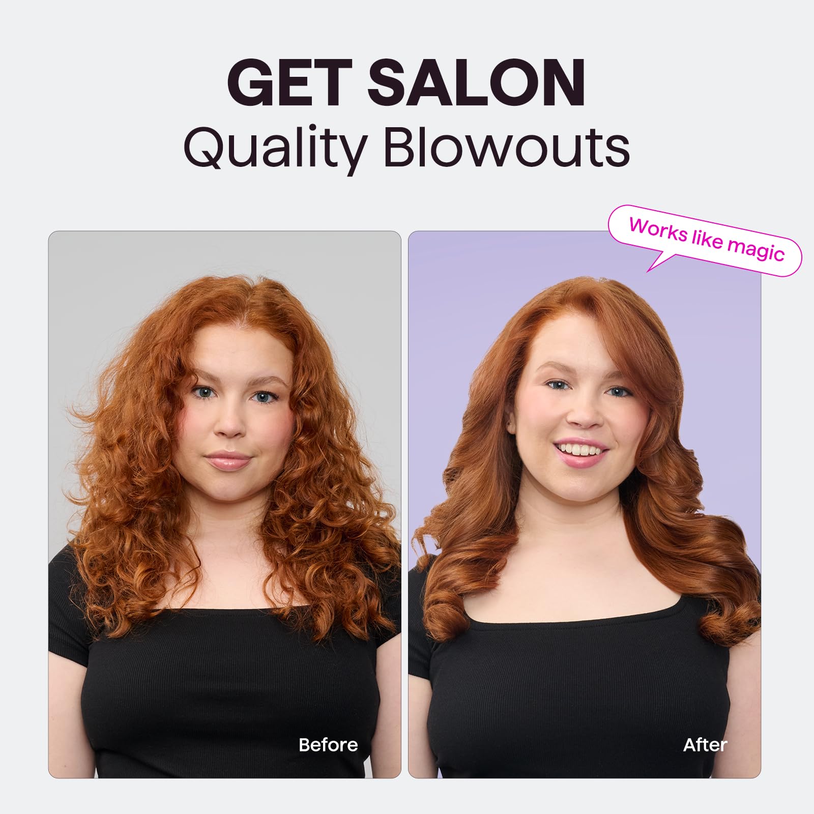 Wavytalk brush heat control and performance in action on hair.