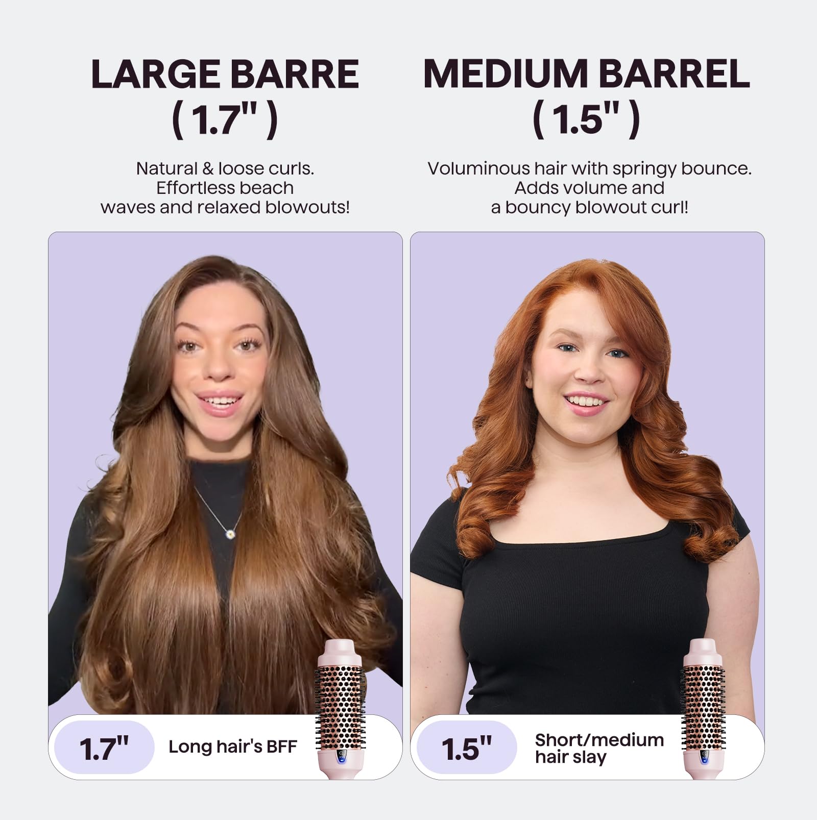 Wavytalk Thermal Brush ionic technology reduces frizz and boosts shine
