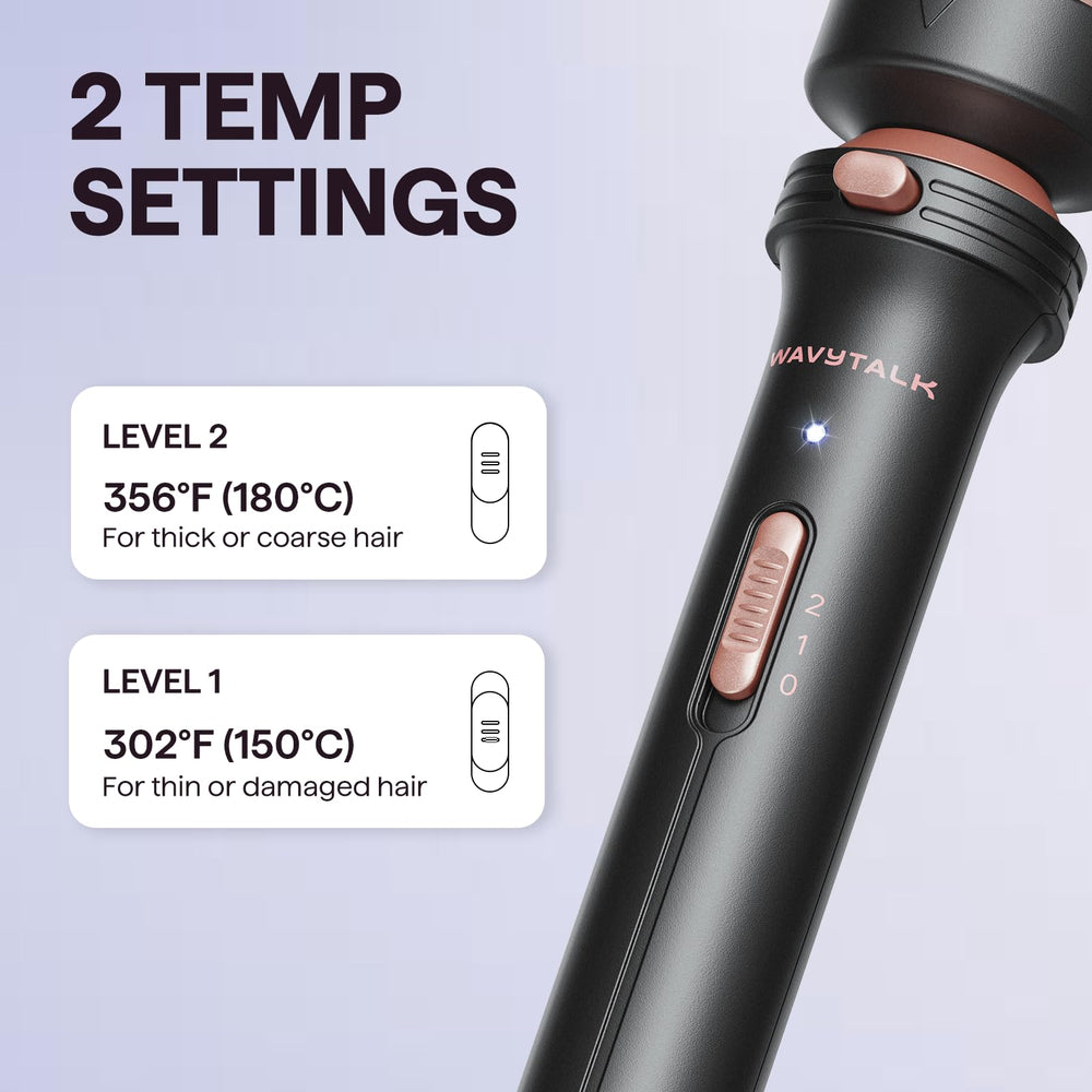 Wavytalk Thermal Brush quick styling demo shows fast curls in minutes.
