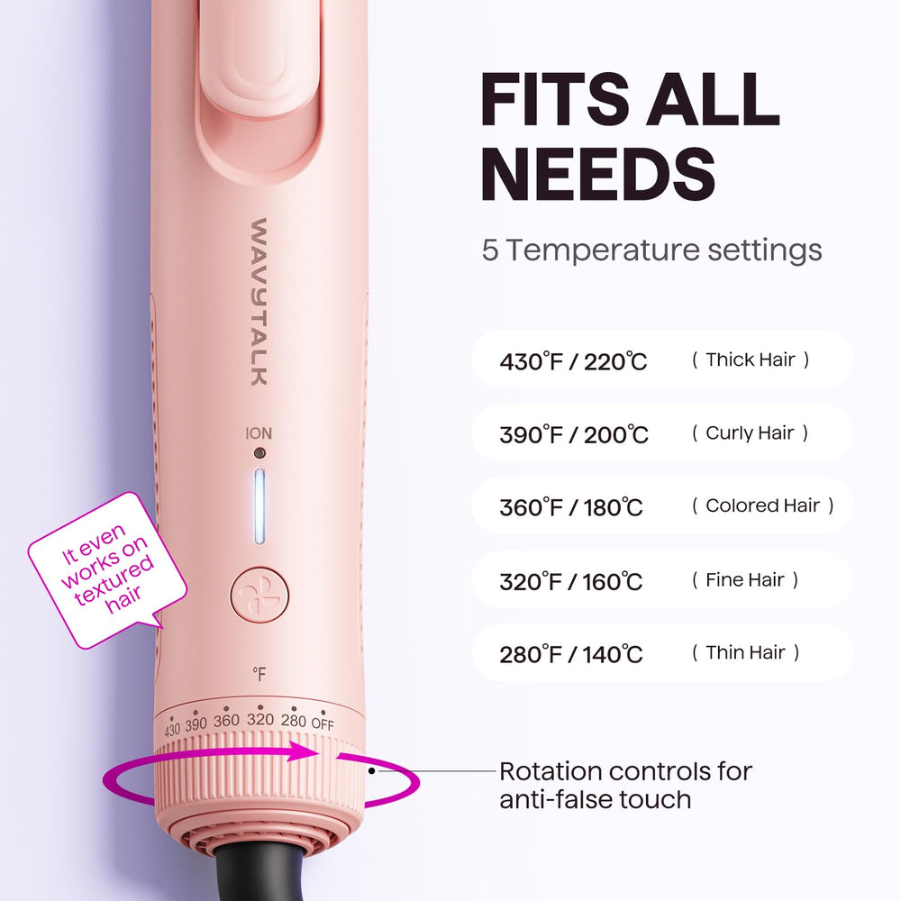 Wavytalk Airflow Styler thumb grip design enhances comfort.