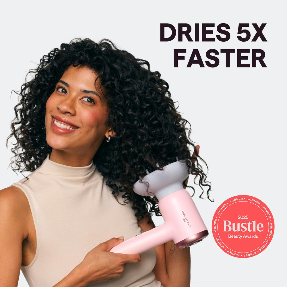 Wavytalk Turblow Pro controls dial shows precise heat and speed settings for customizable styling