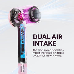 Wavytalk Turblow Pro cool-shot button captures rapid setting to lock style with precision