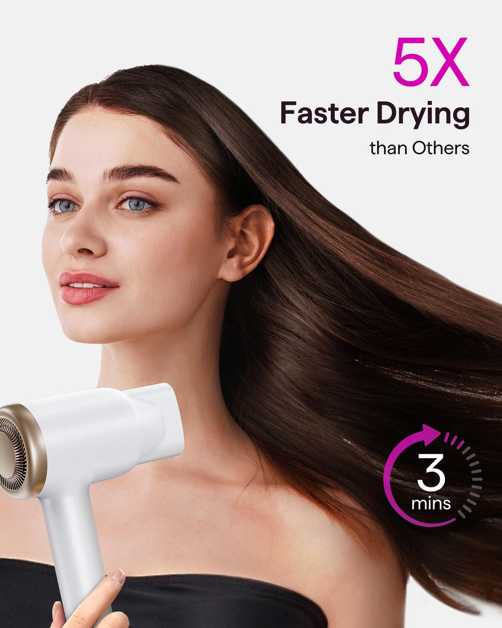 Wavytalk Turblow Pro diffuser-attachment demonstrates even airflow and curl definition.