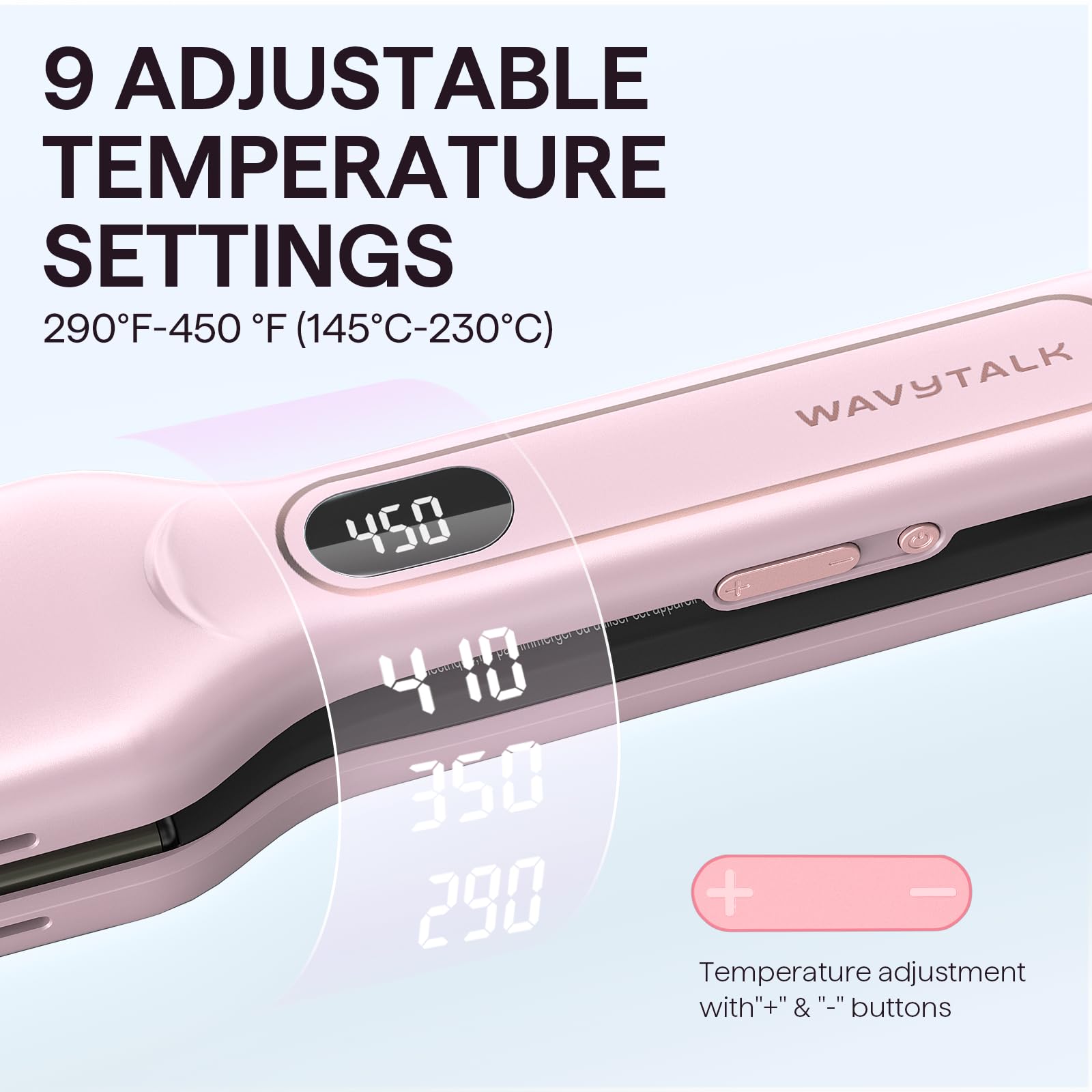 Wavytalk Wet to Straight dual voltage with safety lock for travel