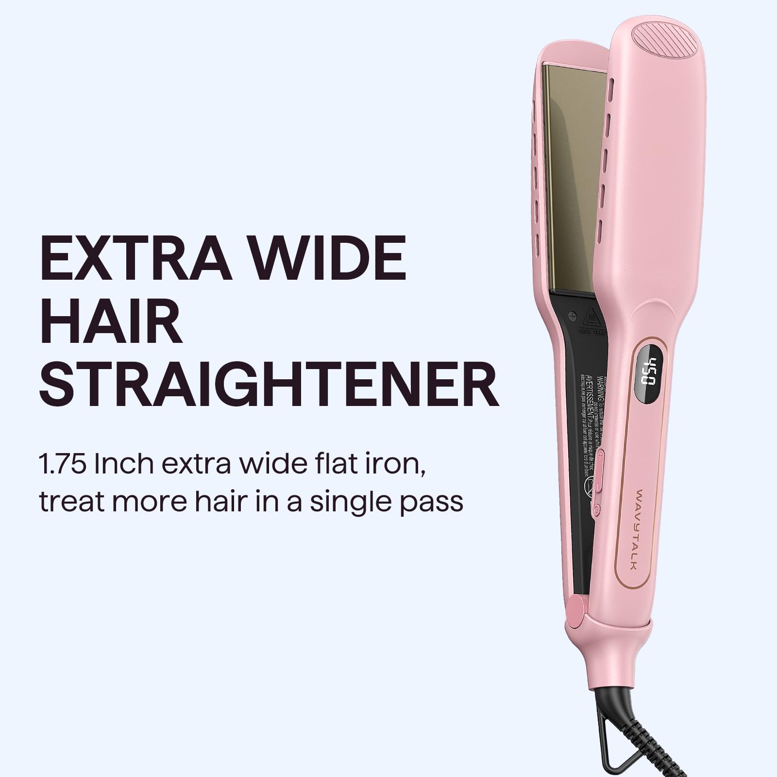 Wavytalk Wet to Straight with 9 settings for versatile hair types