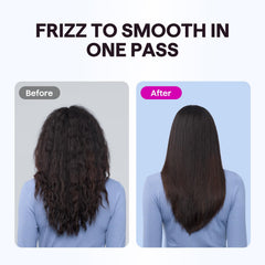Wavytalk wet-to-straight-iron heat-up-30sec shows quick readiness for on-the-go mornings.