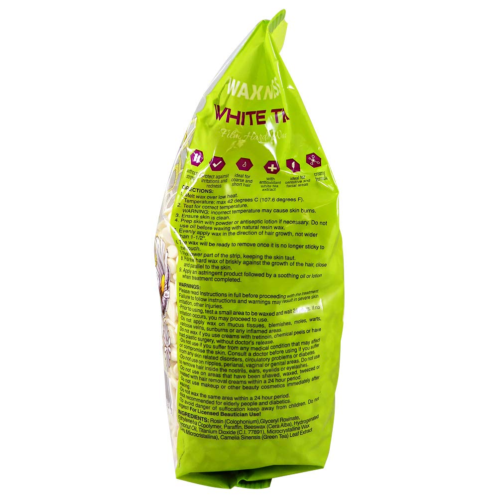 Creamy texture of Wax Necessities wax supports gentle facial waxing.