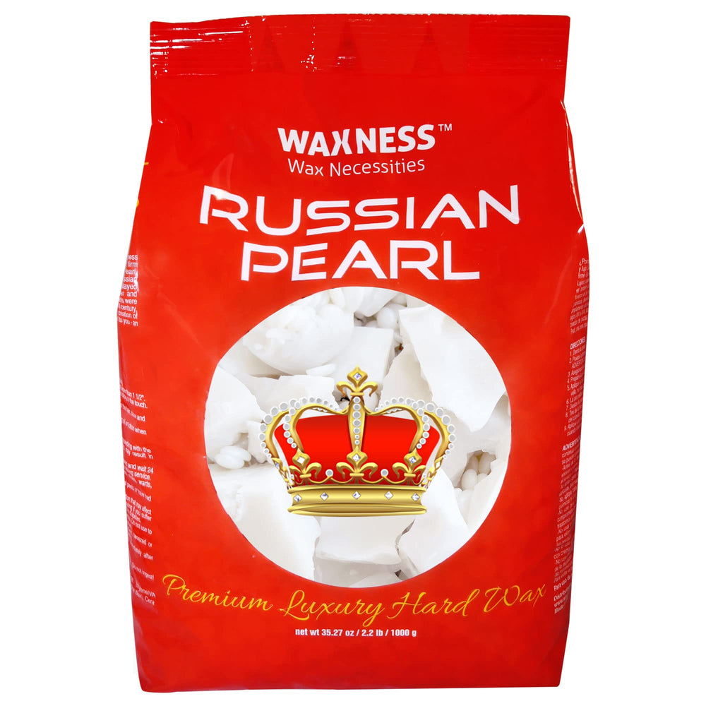Wax Necessities polymer blend wax closeup shows smooth creamy texture for comfortable bikini waxing.