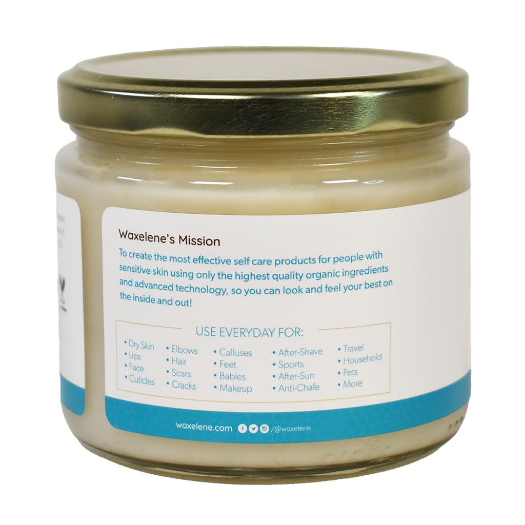 Waxelene organic oils and rosemary content illustrated for nourishing skin routine