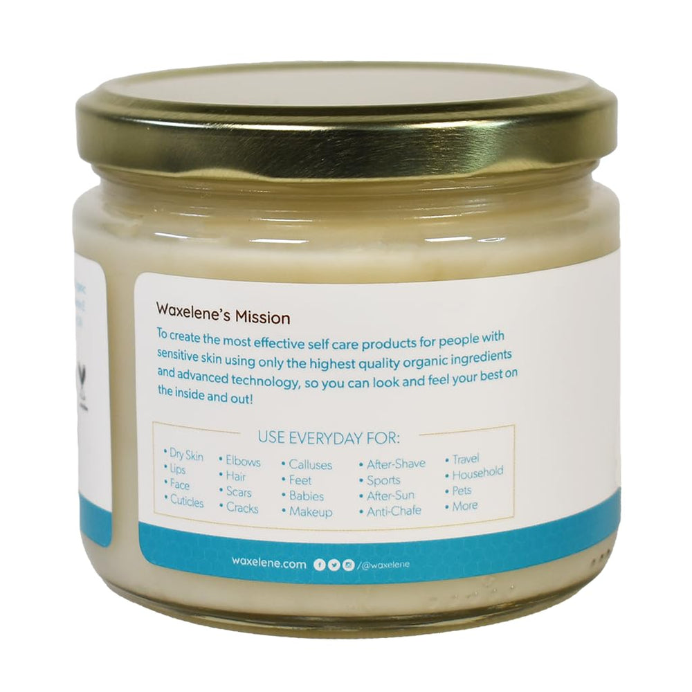 Waxelene organic oils and rosemary content illustrated for nourishing skin routine